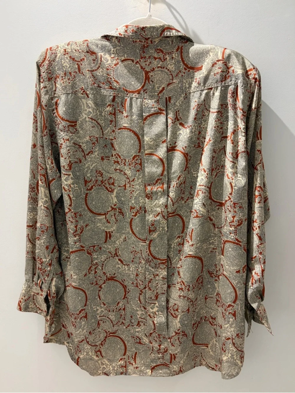 Vintage Jac Dale 2-Piece Skirt Set Size 38 | Paisley Blouse & Pleated Skirt Sz S - Picture 5 of 12